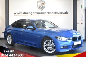 Used 2017 BLUE BMW 3 SERIES Saloon 2.0 320D M SPORT 4d AUTO 188 BHP (reg. 2017-04-07) for sale in Stretford