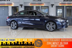 Used 2017 BLUE MERCEDES-BENZ CLA Coupe 1.6 CLA SPORT 4d 121 BHP (reg. 2017-11-30) for sale in Bramhall