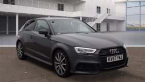 Used 2017 GREY AUDI A3 Hatchback 2.0 TDI QUATTRO BLACK EDITION 3d AUTO 182 BHP (reg. 2017-10-06) for sale in Stretford