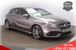 Used 2017 GREY MERCEDES-BENZ A-CLASS Hatchback 1.5 A 180 D AMG LINE 5d AUTO 107 BHP (reg. 2017-10-31) for sale in Failsworth