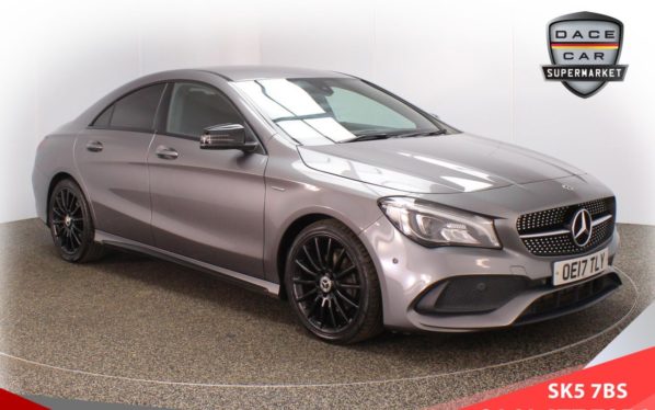 Used 2017 GREY MERCEDES-BENZ CLA Coupe 2.1 CLA 200 D WHITEART 4d 134 BHP (reg. 2017-06-21) for sale in Failsworth
