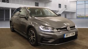 Used 2017 GREY VOLKSWAGEN GOLF Hatchback 2.0 R-LINE TDI BLUEMOTION TECHNOLOGY 5d 148 BHP (reg. 2017-08-07) for sale in Failsworth