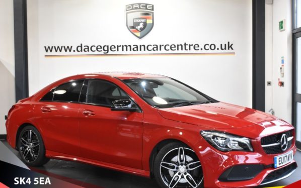 Used 2017 RED MERCEDES-BENZ CLA Coupe 2.1 CLA 220 D 4MATIC AMG LINE 4d AUTO 174 BHP (reg. 2017-03-17) for sale in Stretford