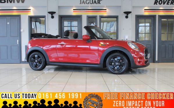 Used 2017 RED MINI CONVERTIBLE Convertible 1.5 COOPER 2d 134 BHP (reg. 2017-06-29) for sale in Bramhall