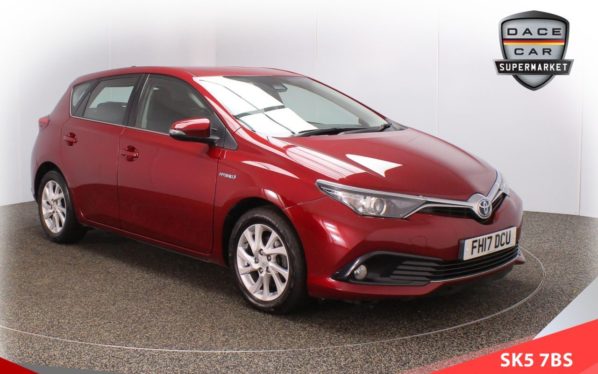 Used 2017 RED TOYOTA AURIS Hatchback 1.8 VVT-I BUSINESS EDITION TSS 5d AUTO 99 BHP (reg. 2017-05-31) for sale in Failsworth