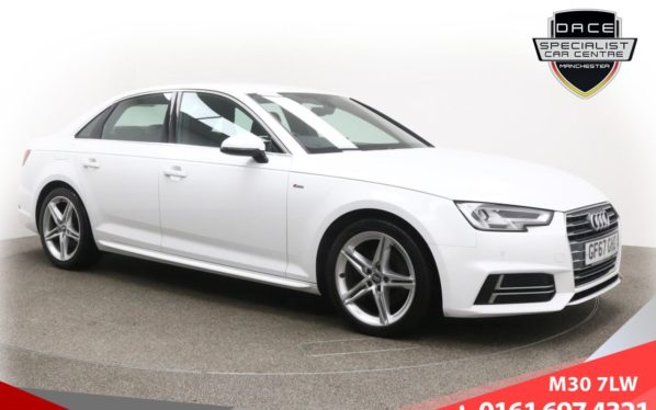 Used 2017 WHITE AUDI A4 Saloon 1.4 TFSI S LINE 4d AUTO 148 BHP (reg. 2017-12-13) for sale in Ramsbottom