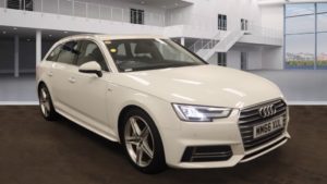Used 2017 WHITE AUDI A4 Estate 2.0 AVANT TDI ULTRA S LINE 5d AUTO 188 BHP (reg. 2017-01-27) for sale in Stretford
