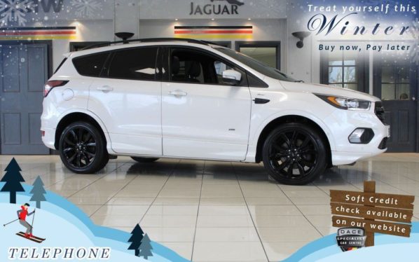 Used 2017 WHITE FORD KUGA Hatchback 2.0 ST-LINE X TDCI 5d AUTO 177 BHP (reg. 2017-03-27) for sale in Bramhall