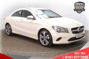 Used 2017 WHITE MERCEDES-BENZ CLA Coupe 2.1 CLA 200 D SPORT 4d 134 BHP (reg. 2017-11-24) for sale in Failsworth