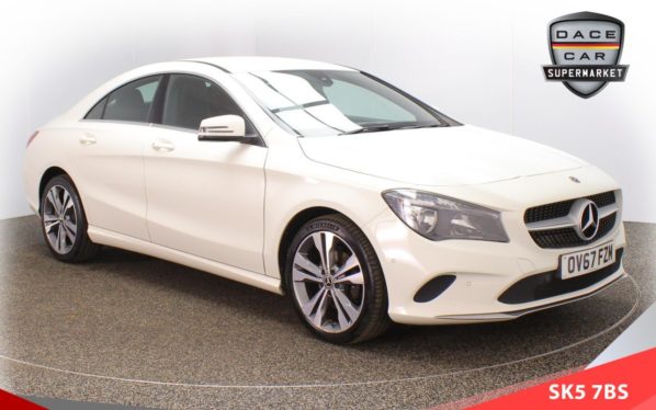Used 2017 WHITE MERCEDES-BENZ CLA Coupe 2.1 CLA 200 D SPORT 4d 134 BHP (reg. 2017-11-24) for sale in Failsworth