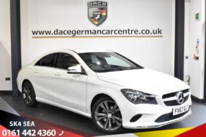 Used 2017 WHITE MERCEDES-BENZ CLA Coupe 2.1 CLA 200 D SPORT 4d 134 BHP (reg. 2017-09-08) for sale in Stretford