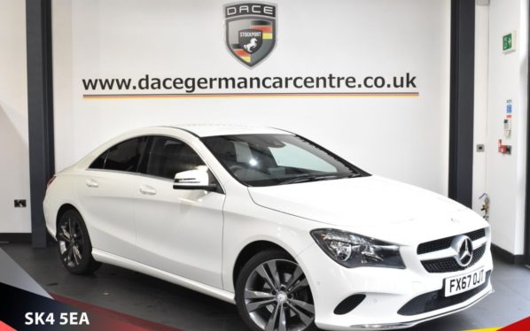 Used 2017 WHITE MERCEDES-BENZ CLA Coupe 2.1 CLA 200 D SPORT 4d 134 BHP (reg. 2017-09-08) for sale in Stretford