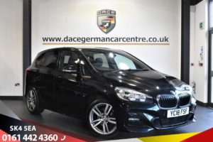 Used 2018 BLACK BMW 2 SERIES ACTIVE TOURER Hatchback 1.5 216D M SPORT 5d AUTO 115 BHP (reg. 2018-04-26) for sale in Stretford
