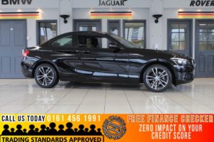 Used 2018 BLACK BMW 2 SERIES Coupe 2.0 218D SPORT 2d 148 BHP (reg. 2018-01-12) for sale in Bramhall