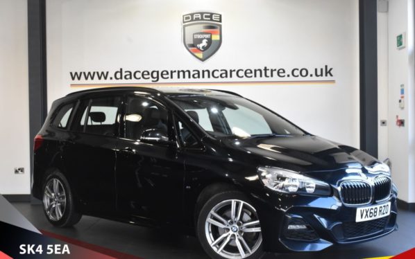 Used 2018 BLACK BMW 2 Series GRAN TOURER Estate 1.5 218I M SPORT 5d AUTO 139 BHP (reg. 2018-11-30) for sale in Stretford