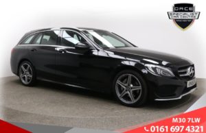 Used 2018 BLACK MERCEDES-BENZ C CLASS Estate 2.1 C 220 D AMG LINE 5d AUTO 170 BHP (reg. 2018-03-27) for sale in Ramsbottom