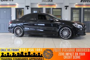 Used 2018 BLACK MERCEDES-BENZ CLA Saloon 2.0 CLA 250 WHITEART AMG 4d AUTO 215 BHP (reg. 2018-01-26) for sale in Bramhall