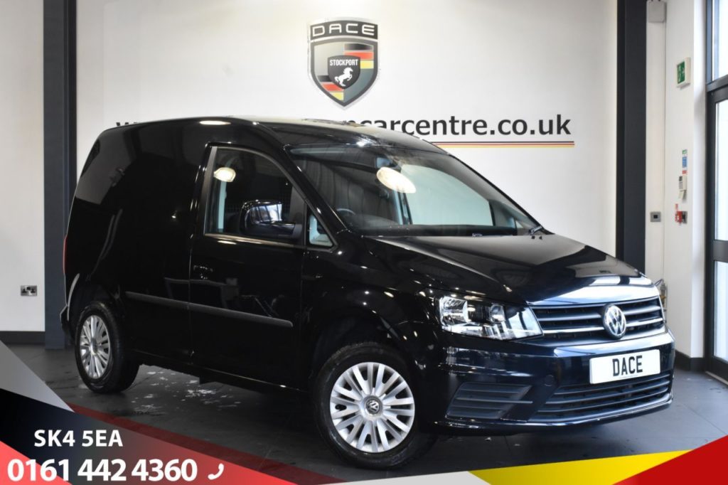 Used 2018 BLACK VOLKSWAGEN CADDY PANEL VAN 2.0 C20 TDI TRENDLINE 0d 101 BHP - NO VAT (reg. 2018-11-14) for sale in Stretford