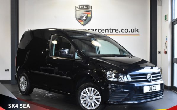 Used 2018 BLACK VOLKSWAGEN CADDY PANEL VAN 2.0 C20 TDI TRENDLINE 0d 101 BHP - NO VAT (reg. 2018-11-14) for sale in Stretford