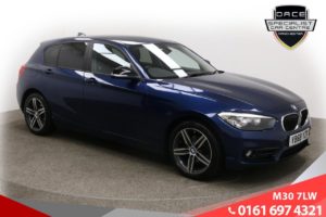 Used 2018 BLUE BMW 1 SERIES Hatchback 1.5 116D SPORT 5d 114 BHP (reg. 2018-12-21) for sale in Ramsbottom