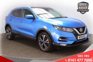 Used 2018 BLUE NISSAN QASHQAI Hatchback 1.2 N-CONNECTA DIG-T XTRONIC 5d 113 BHP (reg. 2018-03-16) for sale in Failsworth