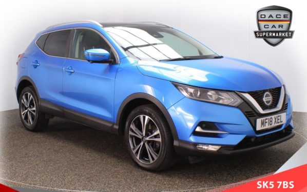 Used 2018 BLUE NISSAN QASHQAI Hatchback 1.2 N-CONNECTA DIG-T XTRONIC 5d 113 BHP (reg. 2018-03-16) for sale in Failsworth