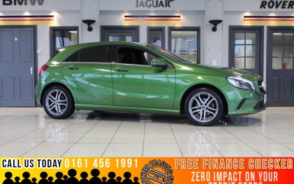 Used 2018 GREEN MERCEDES-BENZ A-CLASS Hatchback 1.5 A 180 D SPORT EDITION 5d AUTO 107 BHP (reg. 2018-02-23) for sale in Bramhall