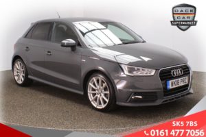 Used 2018 GREY AUDI A1 Hatchback 1.4 SPORTBACK TFSI S LINE NAV 5d 123 BHP (reg. 2018-03-23) for sale in Failsworth