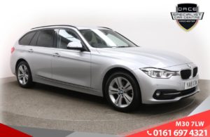 Used 2018 SILVER BMW 3 SERIES Estate 2.0 320D XDRIVE SPORT TOURING 5d AUTO 188 BHP (reg. 2018-06-25) for sale in Ramsbottom