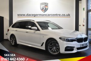 Used 2018 WHITE BMW 5 SERIES Estate 2.0 520D M SPORT TOURING 5d AUTO 188 BHP (reg. 2018-02-27) for sale in Stretford