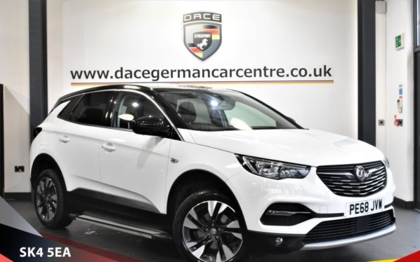 Used 2018 WHITE VAUXHALL GRANDLAND X Hatchback 1.2 SPORT NAV S/S 5d 129 BHP (reg. 2018-09-28) for sale in Stretford
