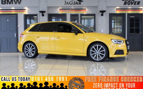 Used 2018 YELLOW AUDI A3 Hatchback 2.0 TFSI QUATTRO BLACK EDITION 5d AUTO 188 BHP (reg. 2018-05-31) for sale in Bramhall