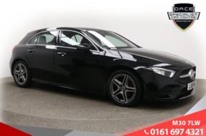 Used 2019 BLACK MERCEDES-BENZ A-CLASS Hatchback 2.0 A 200 D AMG LINE PREMIUM 5d AUTO 148 BHP (reg. 2019-03-12) for sale in Ramsbottom
