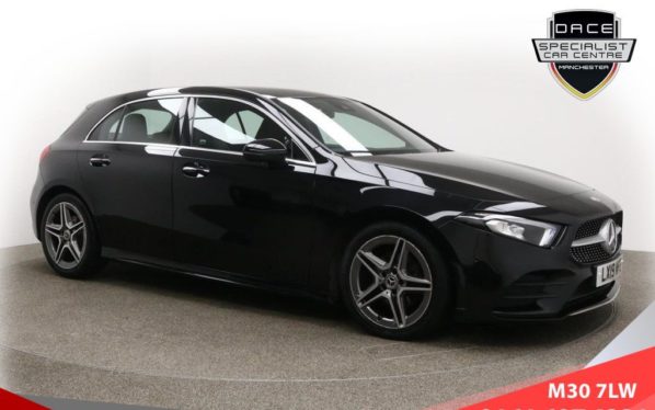 Used 2019 BLACK MERCEDES-BENZ A-CLASS Hatchback 2.0 A 200 D AMG LINE PREMIUM 5d AUTO 148 BHP (reg. 2019-03-12) for sale in Ramsbottom
