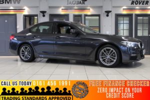 Used 2019 GREY BMW 5 SERIES Saloon 2.0 520I M SPORT 4d AUTO 181 BHP (reg. 2019-03-29) for sale in Bramhall