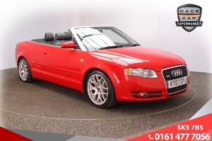 Used 2007 RED AUDI A4 Convertible 1.8 T S LINE 2d 161 BHP (reg. 2007-07-11) for sale in Lees