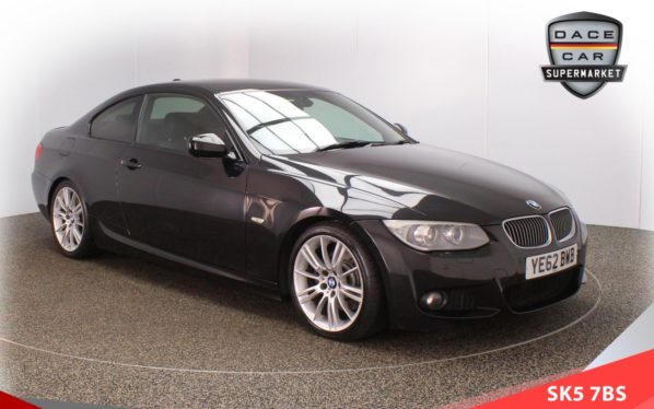 Used 2012 BLACK BMW 3 SERIES Coupe 3.0 330D SPORT PLUS EDITION 2d AUTO 242 BHP (reg. 2012-10-31) for sale in Lees