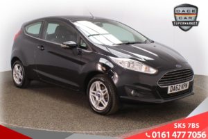 Used 2013 BLACK FORD FIESTA Hatchback 1.6 ZETEC 3d AUTO 104 BHP (reg. 2013-01-12) for sale in Lees