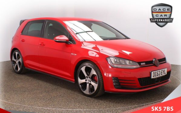 Used 2013 RED VOLKSWAGEN GOLF Hatchback 2.0 GTI DSG 5d 218 BHP (reg. 2013-09-20) for sale in Lees