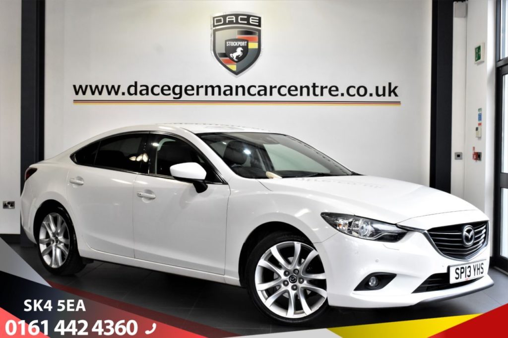 Used 2013 WHITE MAZDA 6 Saloon 2.2 D SPORT 4d 148 BHP (reg. 2013-05-01) for sale in Bowdon