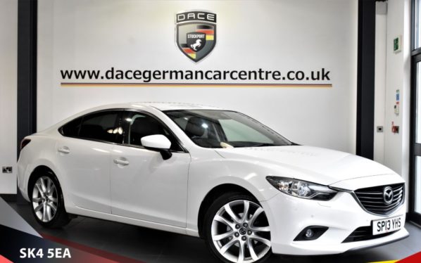 Used 2013 WHITE MAZDA 6 Saloon 2.2 D SPORT 4d 148 BHP (reg. 2013-05-01) for sale in Bowdon
