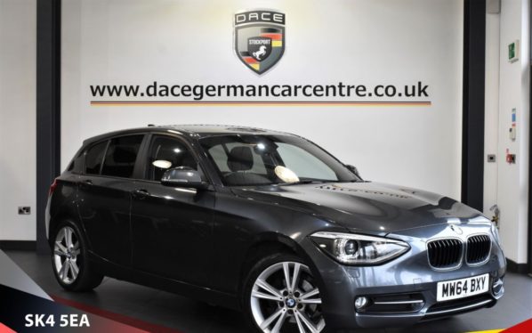 Used 2014 GREY BMW 1 SERIES Hatchback 2.0 116D SPORT 5d AUTO 114 BHP (reg. 2014-11-17) for sale in Bowdon