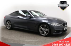 Used 2014 GREY BMW 4 SERIES Coupe 2.0 420D M SPORT 2d AUTO 181 BHP (reg. 2014-09-15) for sale in Tottington