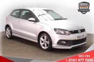 Used 2014 SILVER VOLKSWAGEN POLO Hatchback 1.2 R-LINE STYLE AC 3d 60 BHP (reg. 2014-04-16) for sale in Lees