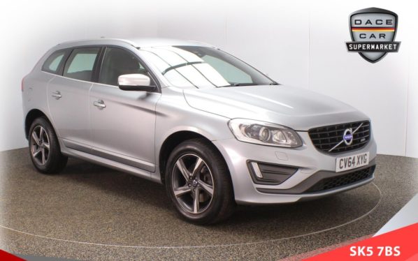 Used 2014 SILVER VOLVO XC60 Estate 2.4 D4 R-DESIGN LUX NAV AWD 5d 178 BHP (reg. 2014-12-23) for sale in Lees