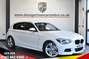 Used 2014 WHITE BMW 1 SERIES Hatchback 2.0 118D M SPORT 5d 141 BHP (reg. 2014-09-09) for sale in Bowdon