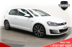 Used 2014 WHITE VOLKSWAGEN GOLF Hatchback 2.0 GTD 3d 182 BHP (reg. 2014-03-04) for sale in Tottington