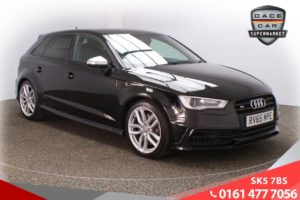 Used 2015 BLACK AUDI S3 Hatchback 2.0 S3 SPORTBACK QUATTRO 5d 296 BHP (reg. 2015-09-28) for sale in Lees