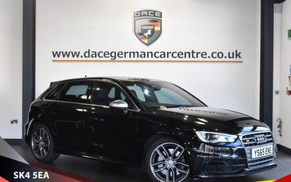 Used 2015 BLACK AUDI S3 Hatchback 2.0 SPORTBACK QUATTRO NAV 5d AUTO 296 BHP (reg. 2015-11-25) for sale in Bowdon