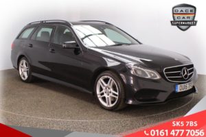 Used 2015 BLACK MERCEDES-BENZ E-CLASS Estate 2.1 E220 BLUETEC AMG NIGHT EDITION 5d 174 BHP (reg. 2015-04-30) for sale in Lees